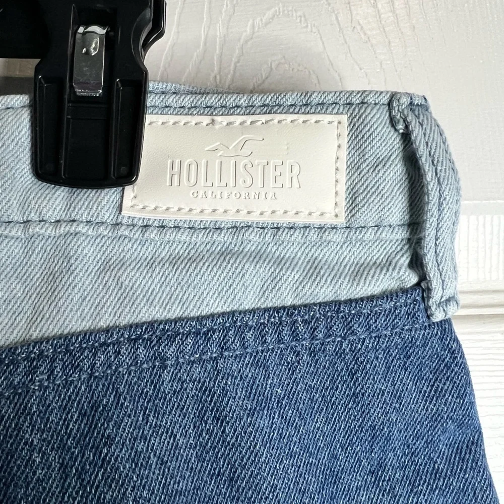 NWT - Hollister Co. Women's Blue High-Rise Denim Skirt - Size 15/32